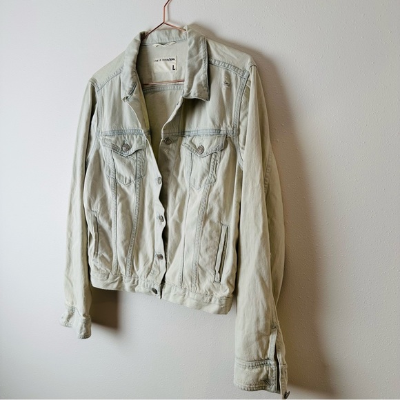 Rag & Bone Denim Jacket bleached wash - Picture 4 of 6
